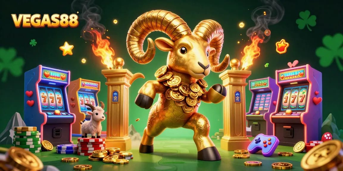 Experience thrilling gameplay at VEGAS88 with dynamic slot reels and golden prizes in vibrant scene.