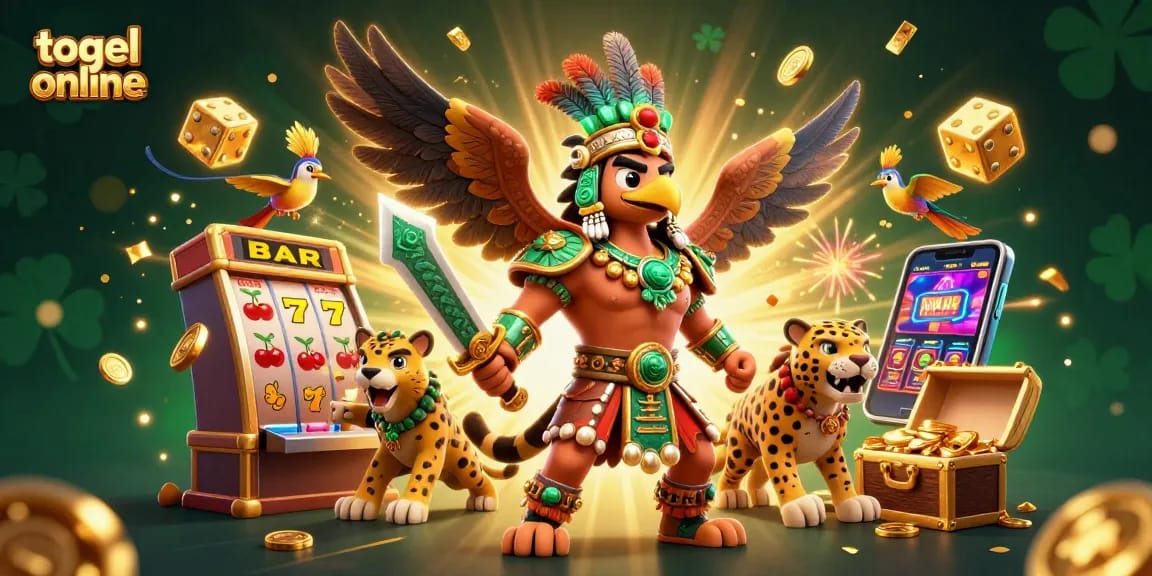 Experience togel online excitement with a vibrant 3D jackpot scene full of interactive game elements.