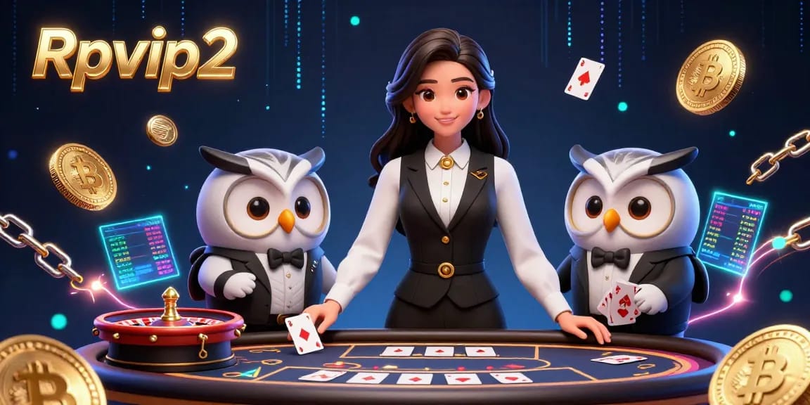 Terlibat dalam dunia Rpvip2 yang mendebarkan dengan ilustrasi menarik dealer langsung dan elemen kripto.