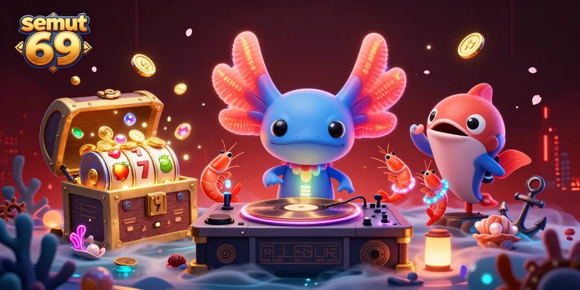 Gambarkan aksi bermain semut 69 dengan karakter kartun 3D yang membawa keberuntungan dan kesenangan di kasino.