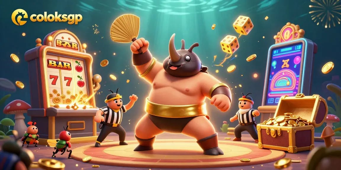 Nikmati taruhan seru di coloksgp dengan ilustrasi 3D menarik para karakter judi dan mesin slot.