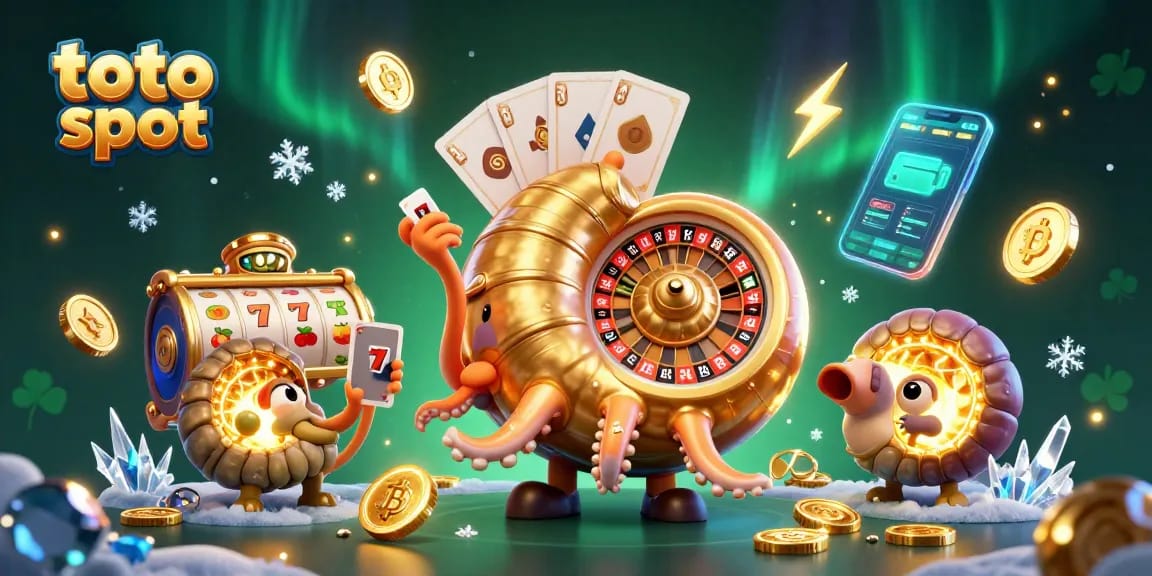 Menangkan jackpot di toto slot dengan nautilus kuno dan simbol keberuntungan bersinar.