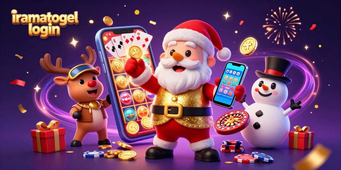 Menangkan jackpot di iramatogel login dengan Santa Claus dan teman-temannya di kasino 3D yang megah.