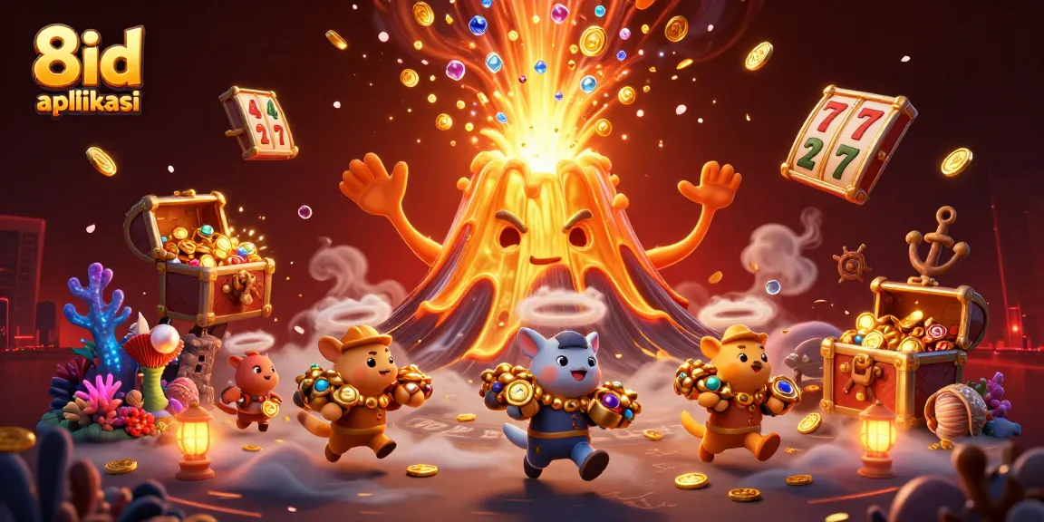 Play exciting games on the 8id aplikasi with golden treasures and dynamic gaming elements.