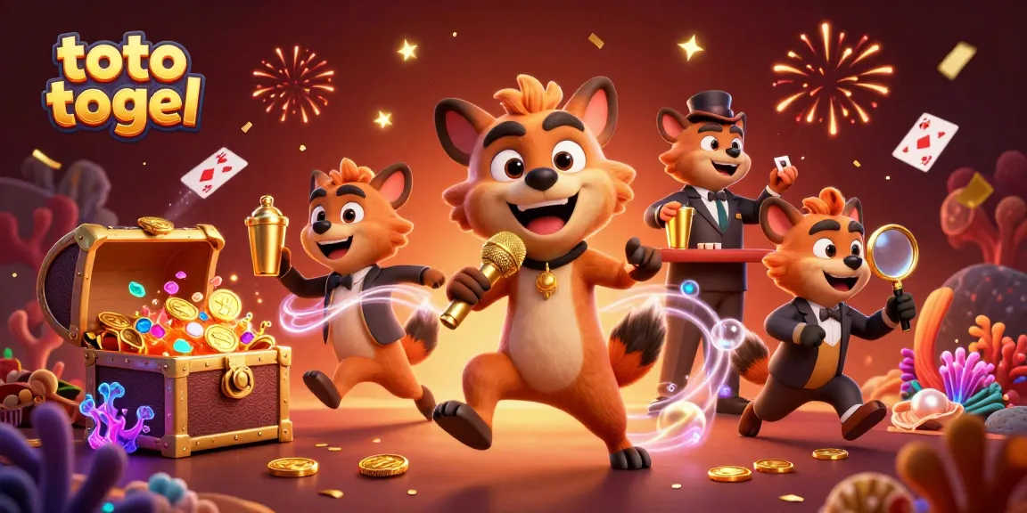 Engage with toto togel excitement featuring hyenas in a vibrant casino scene