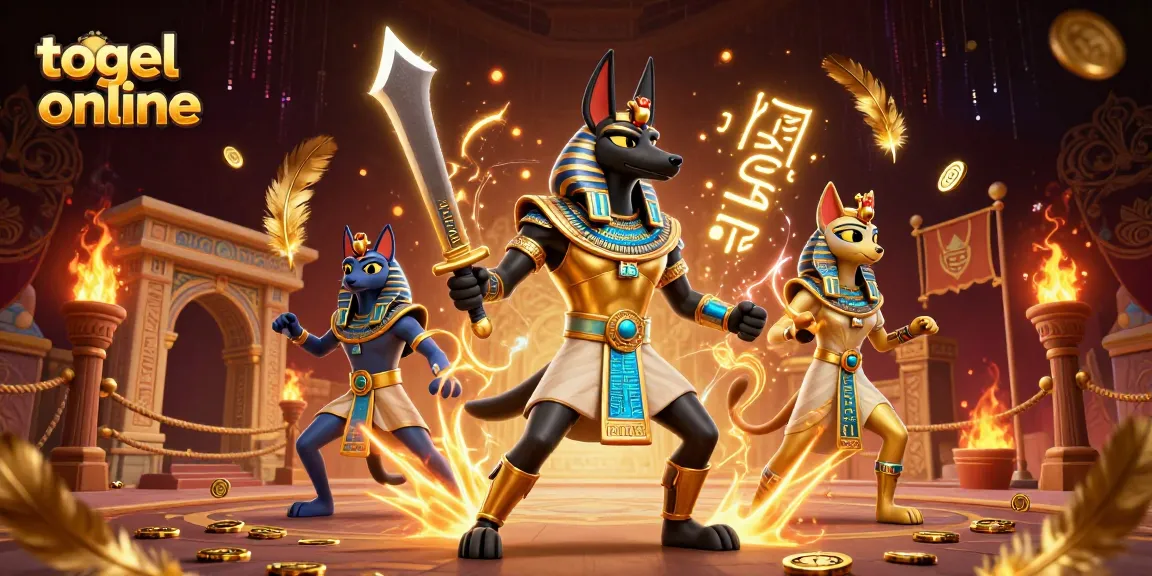 Menang besar dalam togel online dengan pengalaman visual yang mendebarkan menggunakan Anubis dan Bastet.