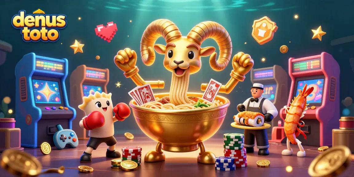 Genggam peluang dengan densus toto dalam ilustrasi kasino yang menampilkan karakter lucu dan atmosfer permainan yang energik.