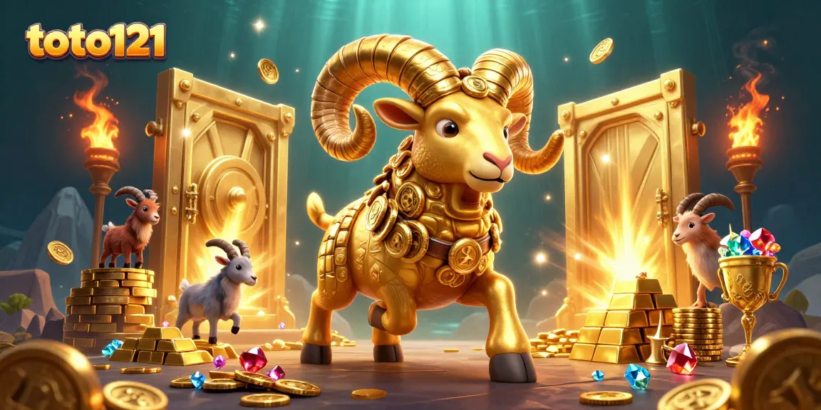 Gulungan jackpot yang berputar dan simbol keberuntungan di toto121 menawarkan keseruan menanti kejutan!